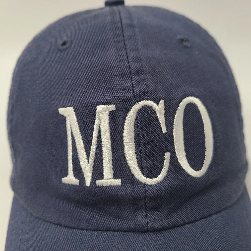 MCO Orlando Hat Strapback (Fits Small) Blue White Airport Mickey‎ Mouse Disney